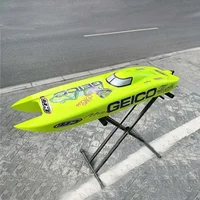 Miss GEICO RC Boat Speedboat Model 1.35m CAT Big Cat DIY Remote Control Speedship Speed 130km/h Toy Boat Model Frog Lizard 1