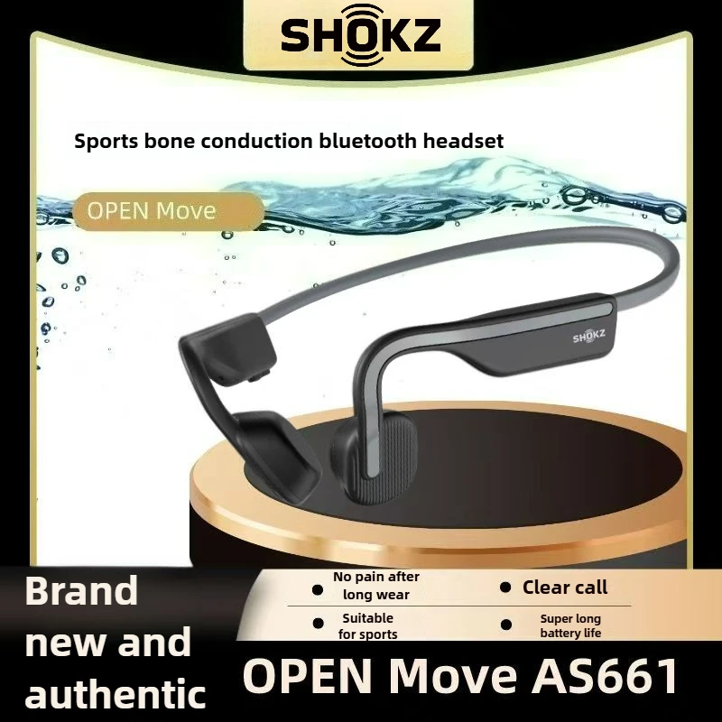 ⭐︎新品未開封⭐︎OPENMOVE Grey S661 Shokz OpenMove Wireless Bone Conduction Headphones
