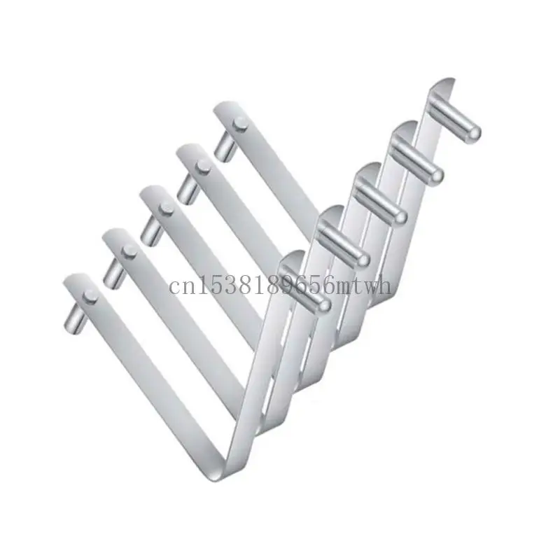 5/10pcs v elescopic pool net metal part b03d 용 이중 잠금 클램프 모양