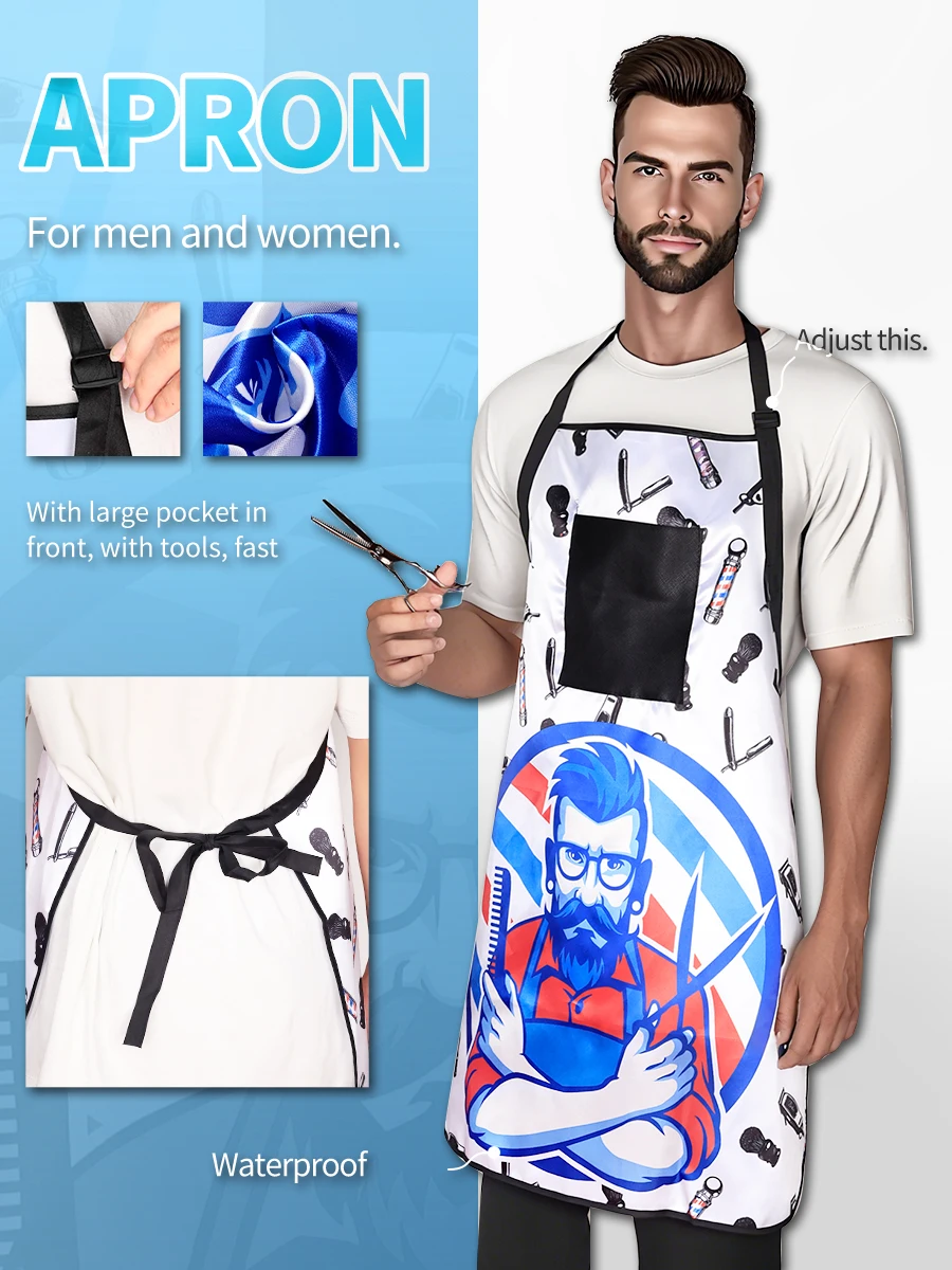 Barbershop Hairdressing Apron Waterproof Hairdresser Gown Barber Haircut Cloth Antistatic Hairstyling Capes Tool haircut cape hairdressing cape beauty salon apron hairdressing bibs
