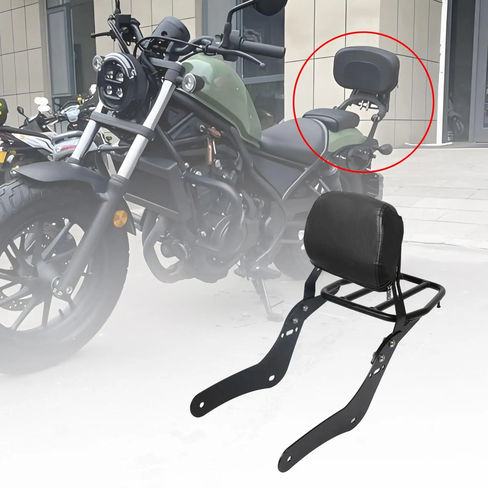 오토바이 시시바 탈부착 가능 러기지 랙 포함 직접 교체 액세서리 수리 부품 뒷좌석 교체