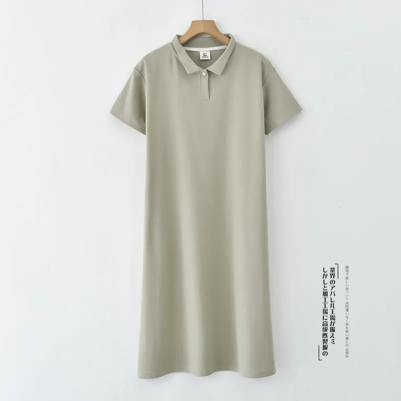 Spring Summer Casual Lapel Shirt Cotton Comfortable Nightgowns Female High Quality Night Dress For Women Outside Wear Nightshirt