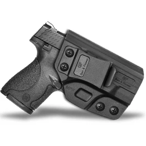 OWB Hip Holster For M&P Shield 9mm, 40 S&W, 45 ACP & Similar - Ambidextrous, Level 1, Nylon With Clip (Wyoming Holster)-1000059