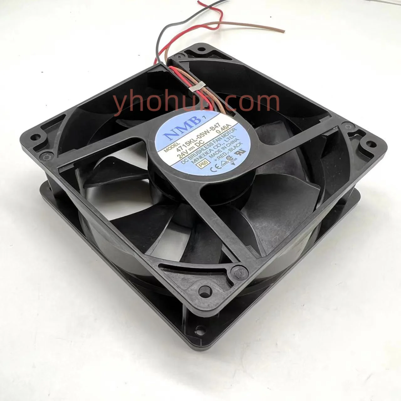 Ventilador de Refrigeração do Servidor Nmb-mat 3-wire 4715kl05w-b47 P60 dc 24v 0.67a 120x120x38 mm
