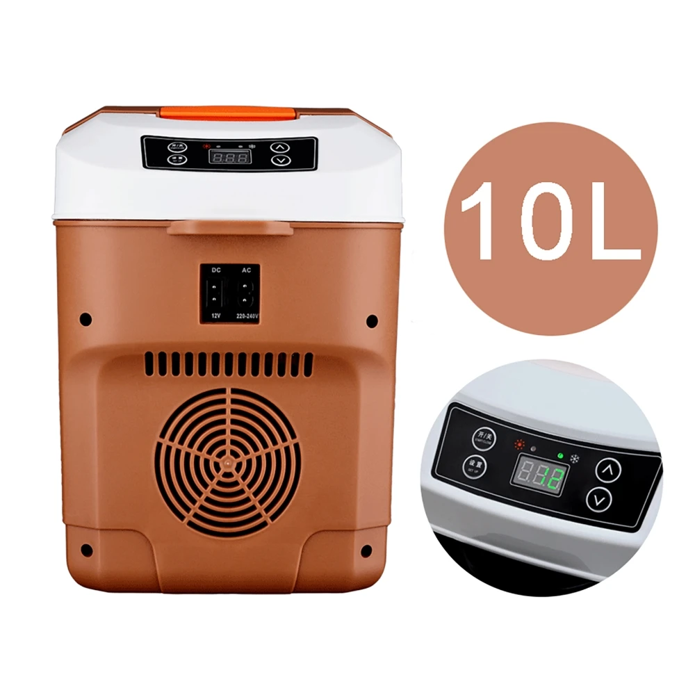 10L Outdoor Camping Refrigerator Car Dual-purpose Mini Refrigerator Camping Portable Cooler Cold And Warm 12v 24V