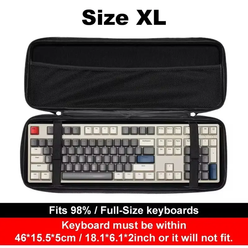 Premium Mechanical Keyboard Storage Bag - Dustproof & Water-Resistant EVA Hard Shell