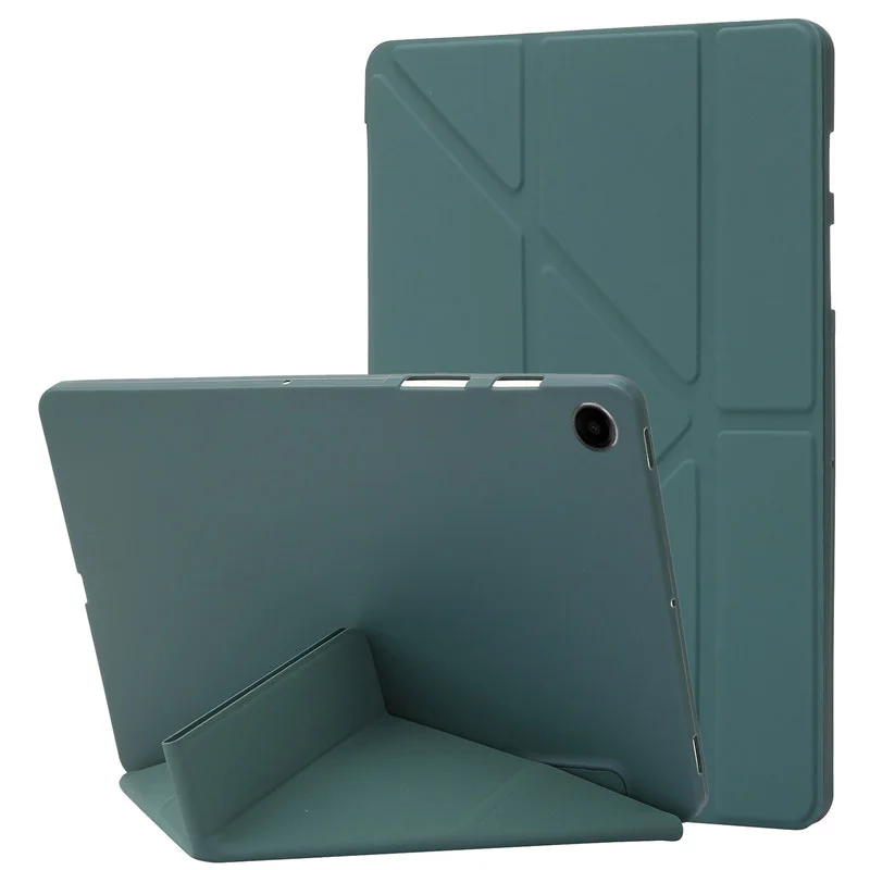 Premium Y-Fold Soft Silicone Stand Case, 10.1 Inch Tablet Cover
