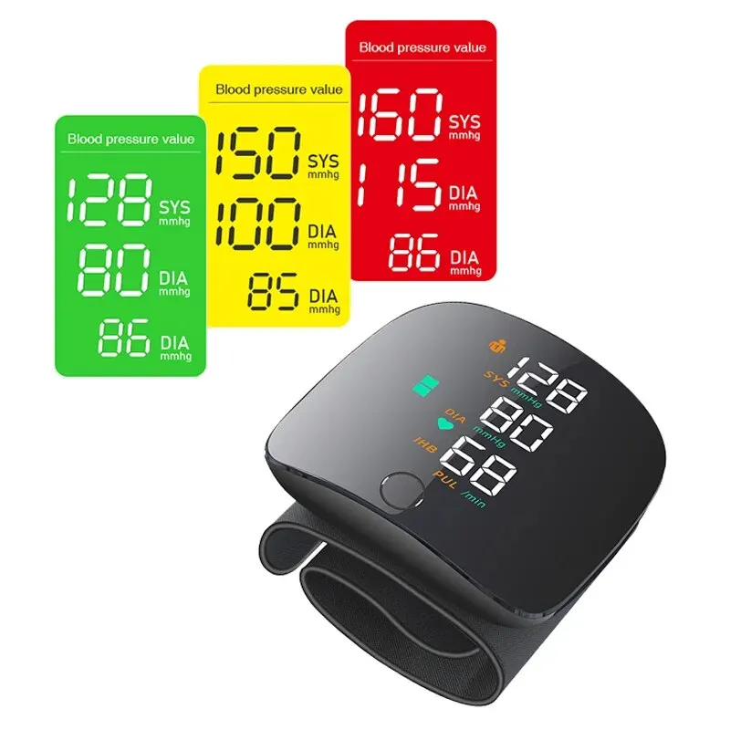 Electronic Digital Blood Pressure Monitor Wrist BP Machine Sphygmomanometer Tensiometro Blood Pressure Meter Machine