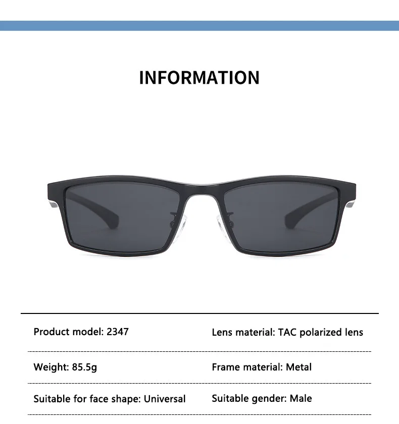 Magnetische Sonnenbrille für Herren, Clip-on-Brille, männlich, 0 Dioptrien, medizinische Brille für Herren, metallischer rechteckiger optischer Myopierahmen – Detail 6