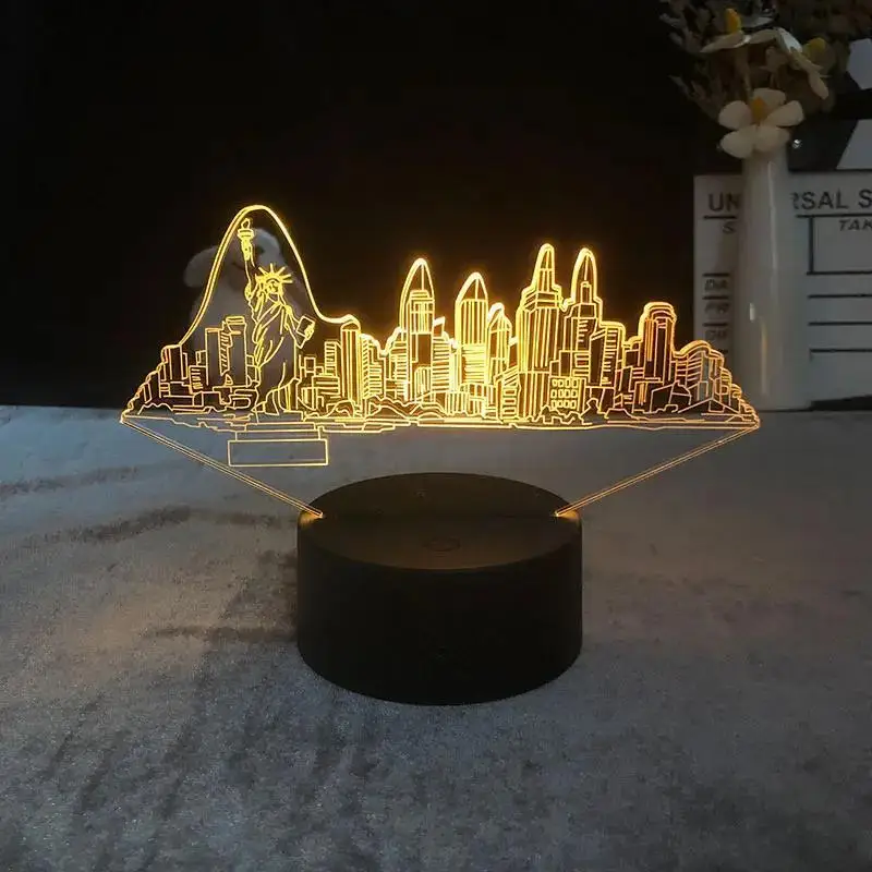 Креативная 3D Настольная лампа