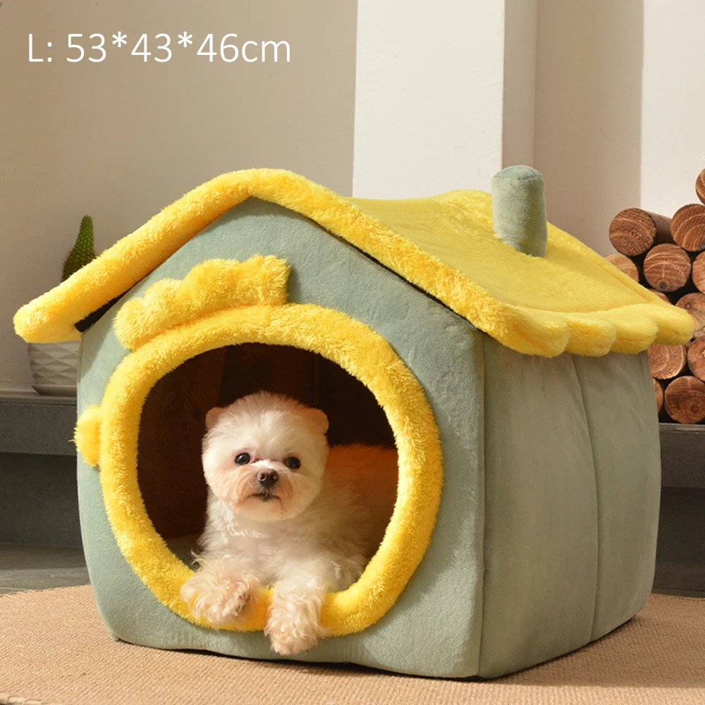 Dog Kennel House Four Seasons General Winter Warm Small Dog Detachable  Removable Mobile Washing Cat Kennel Pet Supplies - AliExpress