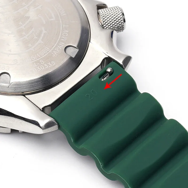 High Tensile Silicone Strap: Diving Waterproof Sports Wrist Bracelet Watch Band