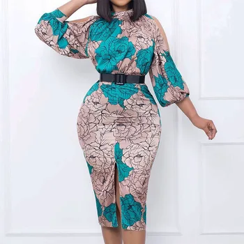 Abimbola 3/4 Sleeve Knee-length Dress