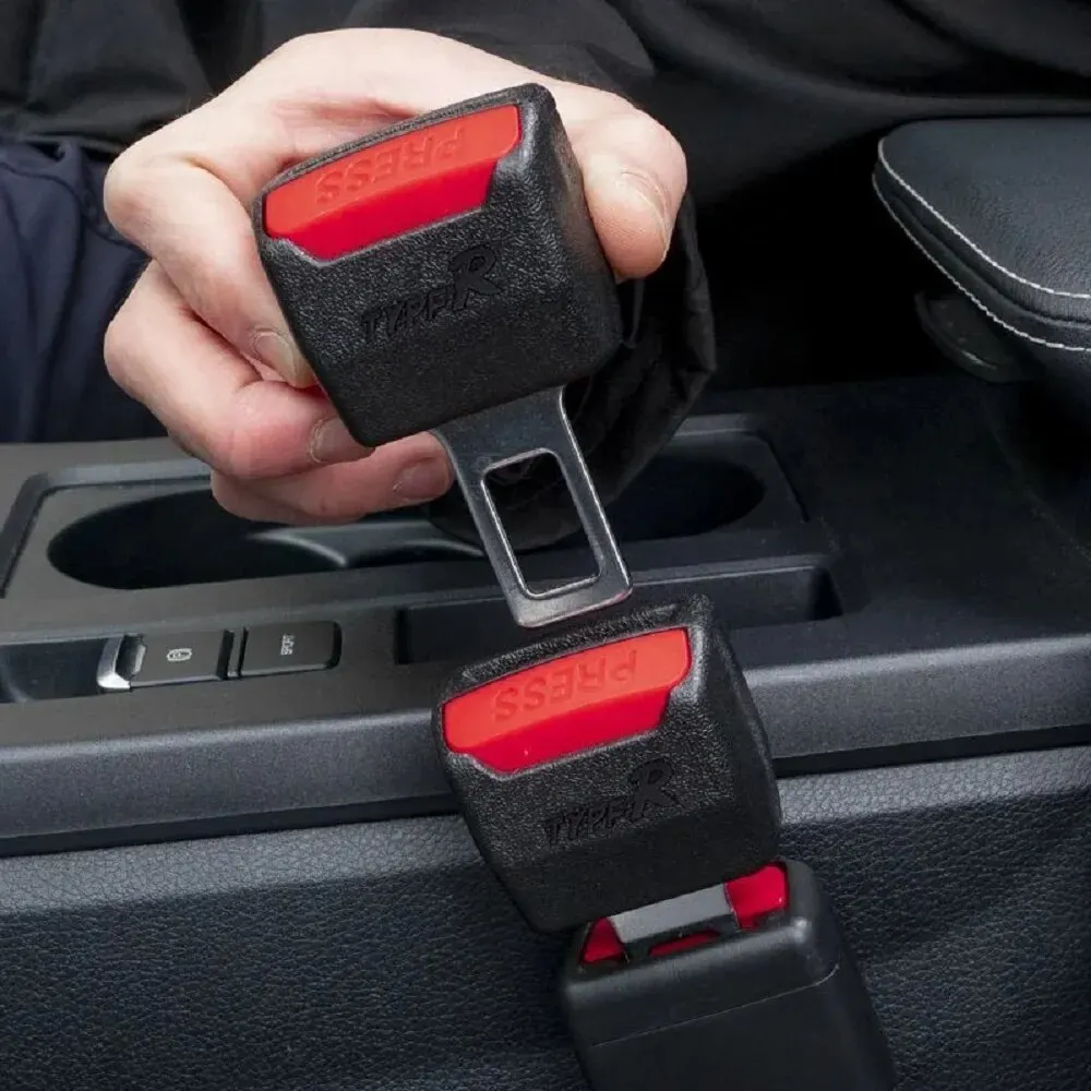 2 PCS Seat Belt Extender Car Seat Belt Clip Safety Lock Buckle Plug Thick Insert Socket