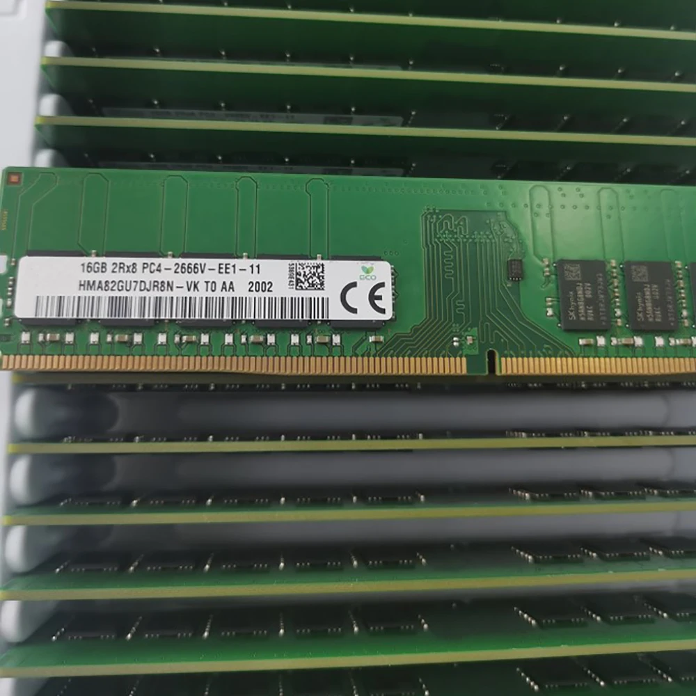 SKhynix 서버 RAM용 HMA82GU7DJR8N-VK HMA82GU7CJR8N-VK, 16G 2RX8 PC4-2666V ECC EUDIMM, 1 개