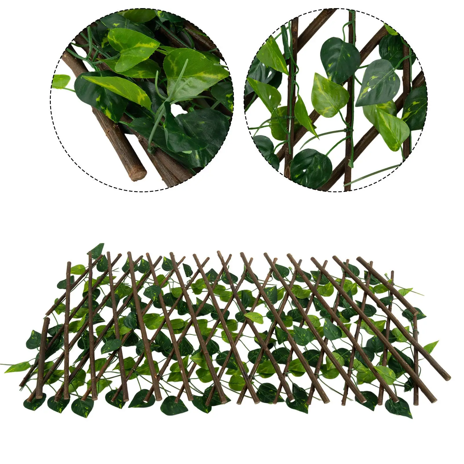 Artificial Ivy Fence Expanding Trellis Garden Screening Fence Privacy Screen Artificial Ivy Leaves Simulated Leaf Plant artificial plants artificial fence panels