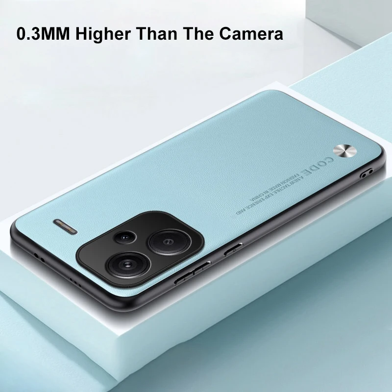 Luxurious PU Leather Silicone Phone Case - Full Protection Back Cover