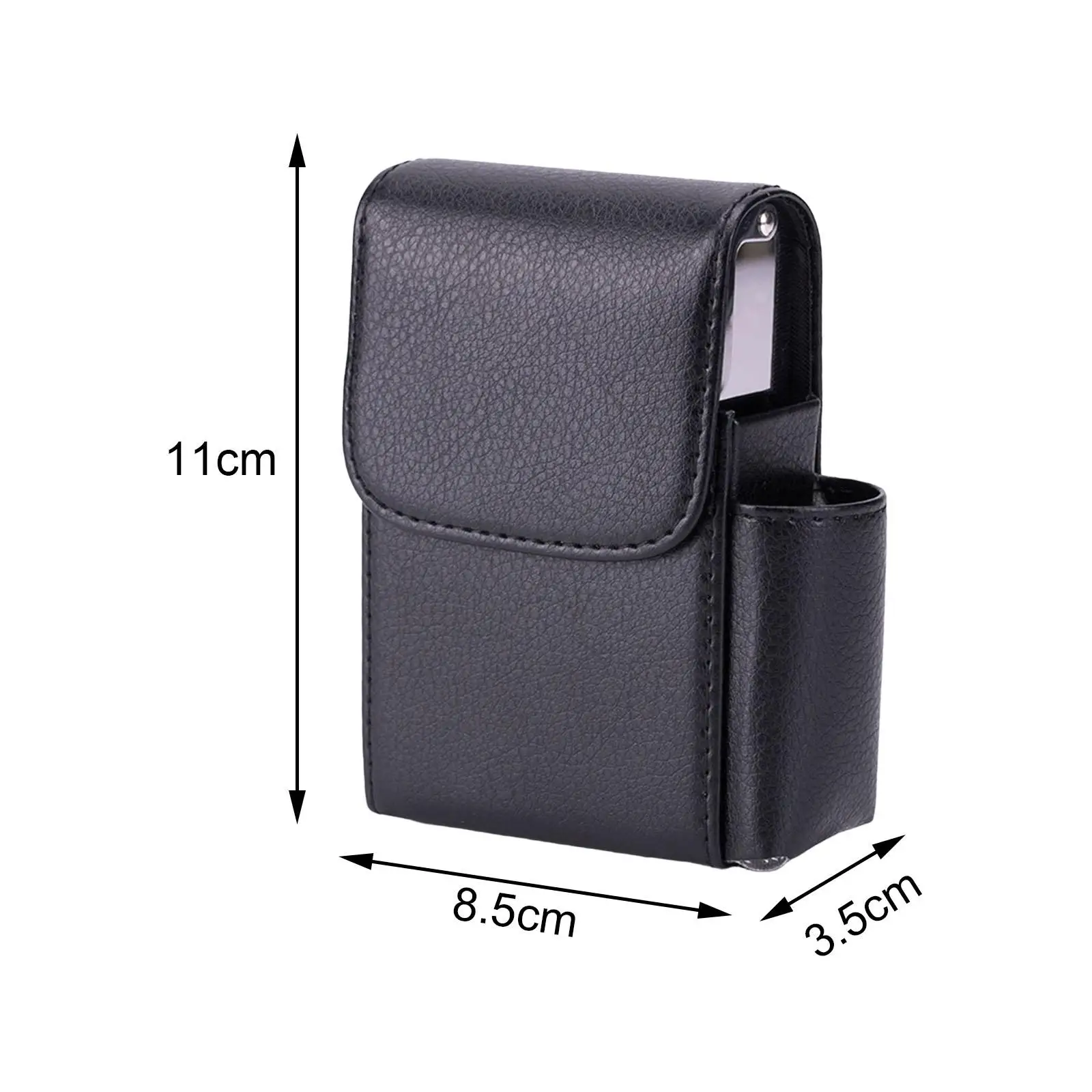 Multifunction Fashionable Leather Cigarette Case Boxed Cigarette Case Pocket Pouch Cigar Hold 20 Cigarettes Portable Cigarette 5