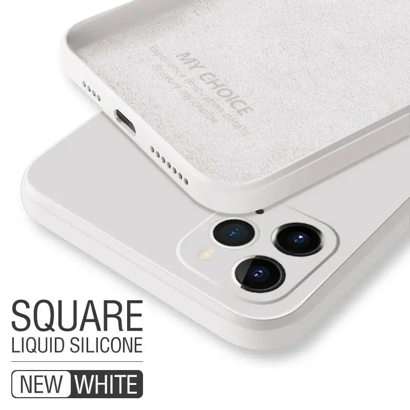 thumbnail image 1 of Square Fashion Silicone Case For Samsung Galaxy S24 S23 S22 S21 Ultra S20 FE S10 S9 Plus A51 A71 Note 20 Ultra Cover, 1 of 5