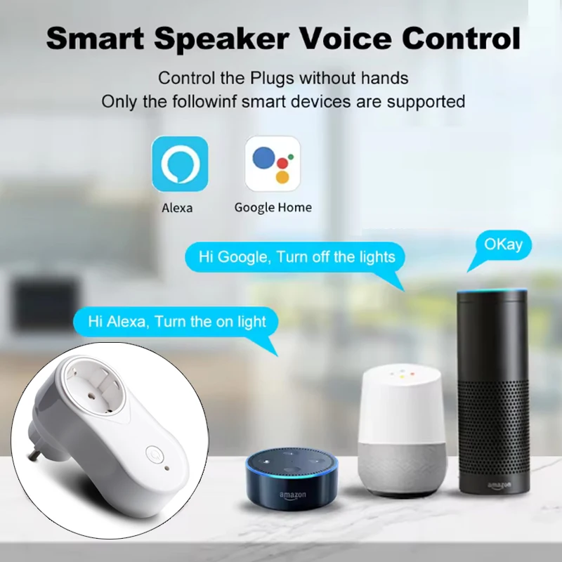 TUYA Smart Socket WIFI Plug EU 16A Timing Function USB Interface Smart Life Remo