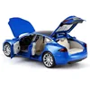 1/32 Tesla Model S 100D SUV Toy Car Model Diecast Alloy Metal Miniature Sound & Light Pull Back 1:32 Collection Gift For Boy Kid 6