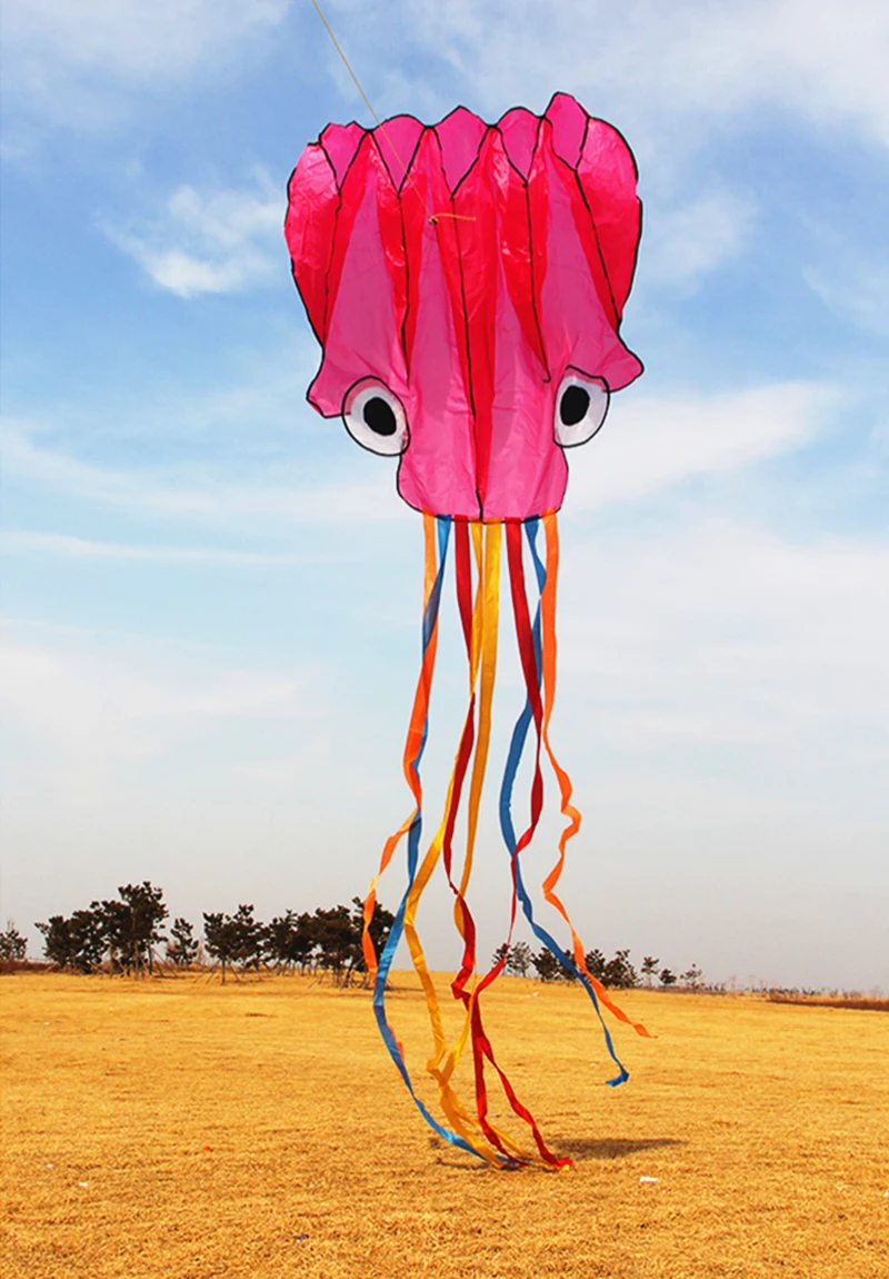 Colorful Kite Octopus Kites Flying Toys For Children Inflatable Fishing lines Stingray