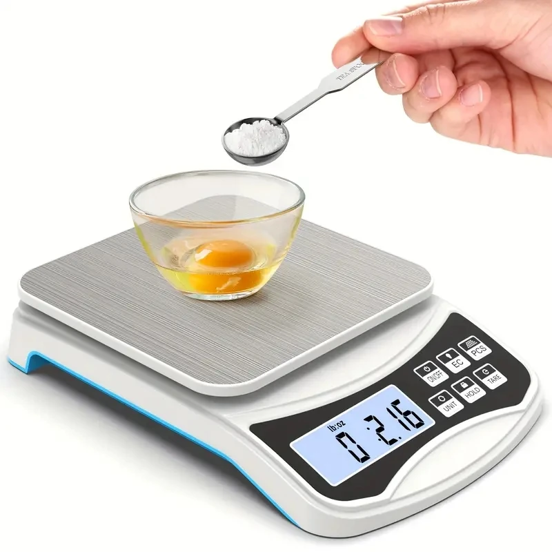 1pc Precise Digital Kitchen Scale for Cooking Baking Weight Loss 5kg 10kg Capacity with 1g Graduation Grams and Ounce