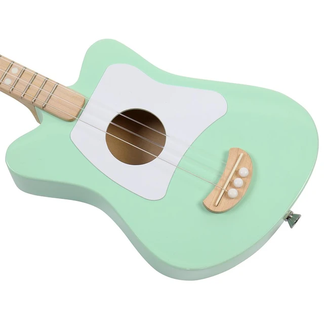 Mini chitarra acustica per Ukulele a 3 corde per principianti bambini  musicisti corpo in tiglio accordatori completamente chiusi piccola chitarra  verde 15.6" - AliExpress