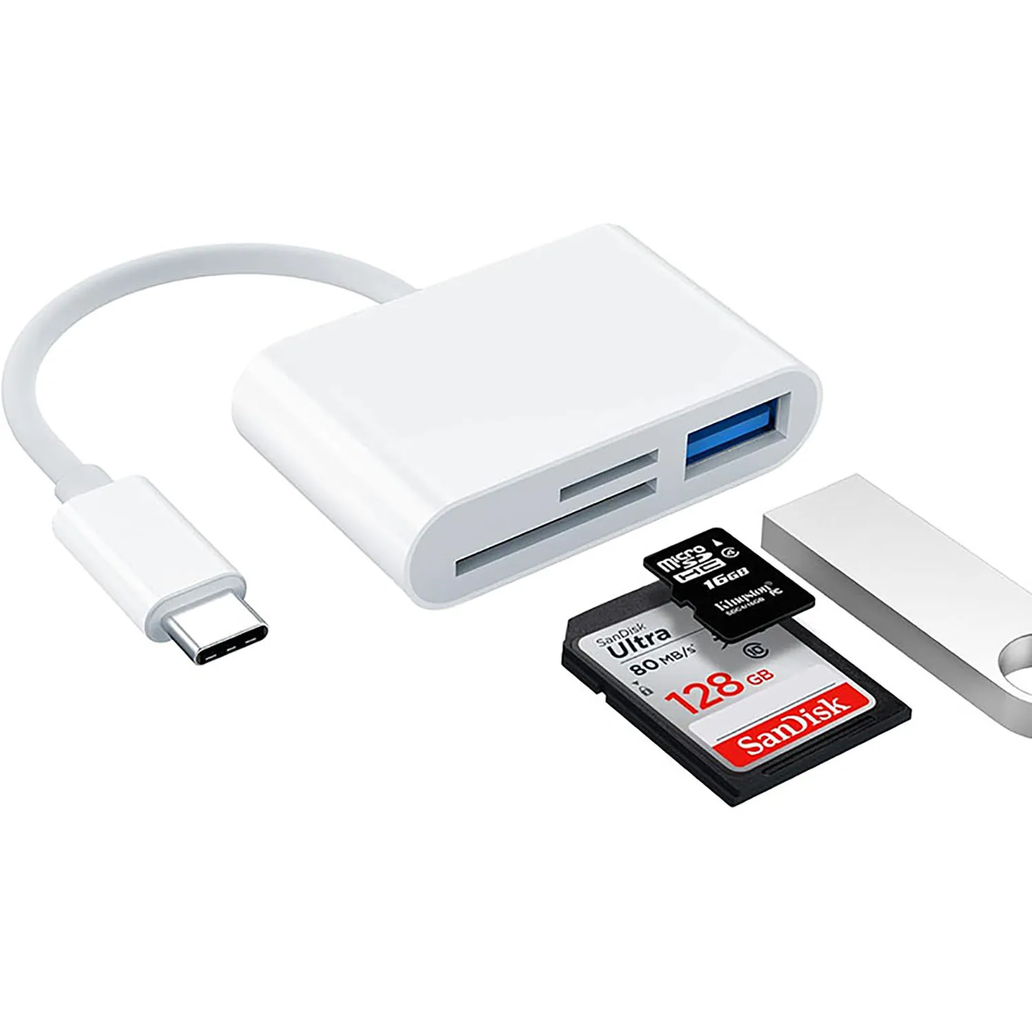 USB C 타입 SD/TF 메모리 카드 리더, 3-in-1 USB C 카드 리더, 아이폰 15 Pro, 아이패드, 맥, 맥북, 노트북, 안드로이드, PC 및 기타 기기와 호환 가능