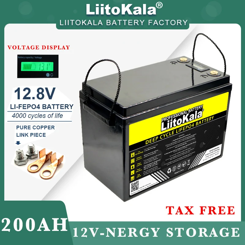 LiitoKala 12v/12.8V 310ah 280ah 120AH 4s LiFePO4 Battery Lithium Iron Phosphate Batteries Cycles Touring car Solar Wind Tax Free