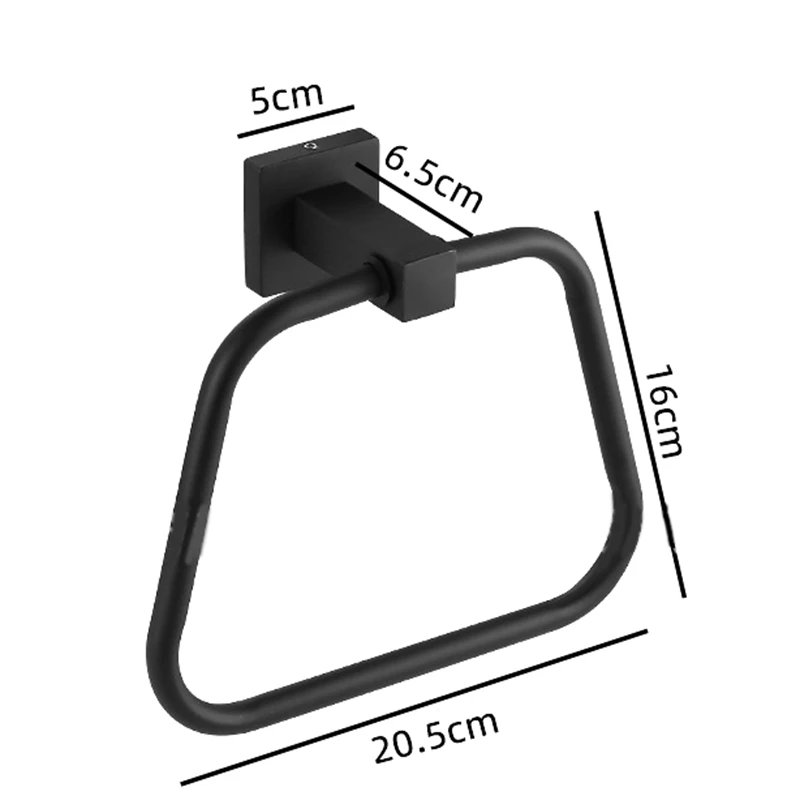 Silver Towel Ring For Bathroom, Kitchen Bath Towel Holder Hangers Wall Mount Heavy Duty Stainless Steel Durable Easy Install