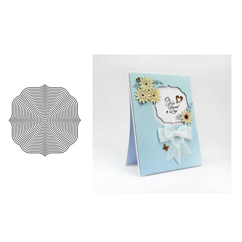 

Polygonal Base Border New Design Craft Metal Cutting Die Cut Dies Decoration Scrapbook Album Paper Card Craft Embossing Die Cuts