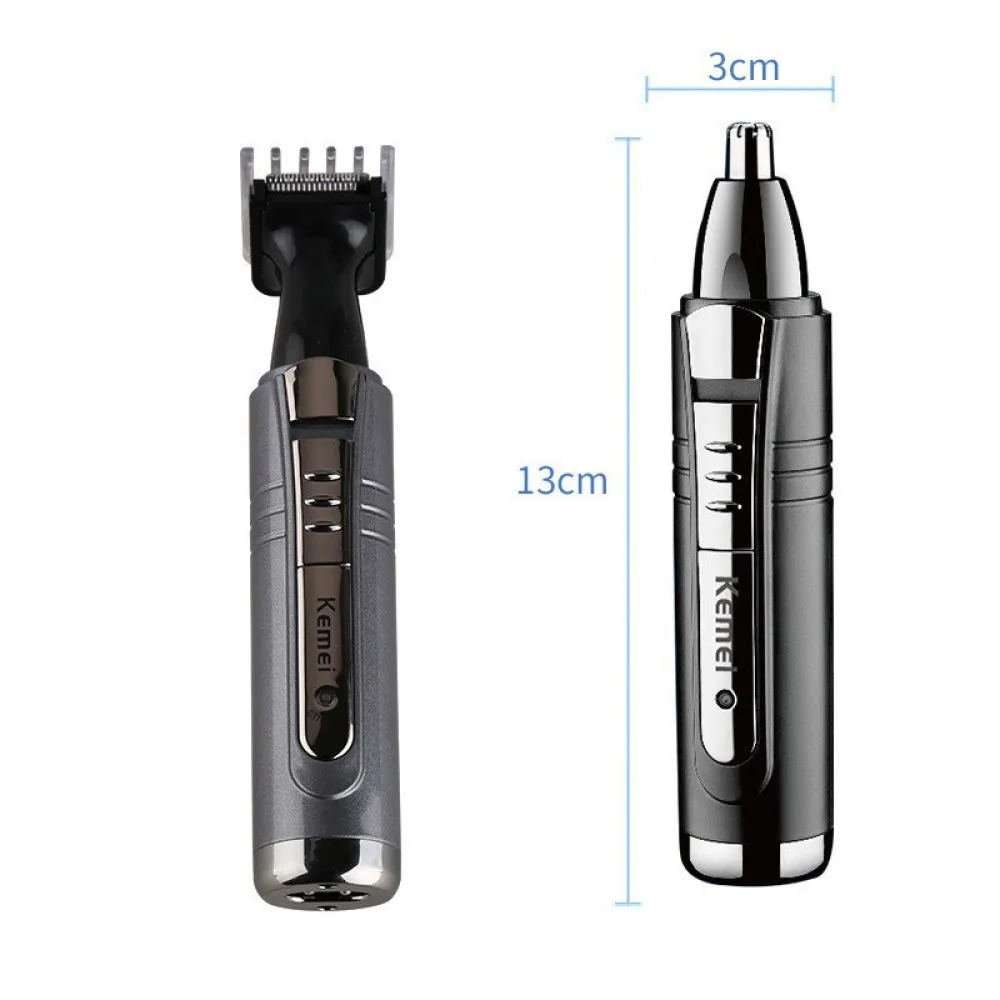 Kemei Electric Nose and Ear Trimmer 2 In 1 Face Care Hair Trimmer for Men Personal Care Tools Small Clipper with Cutting Guides