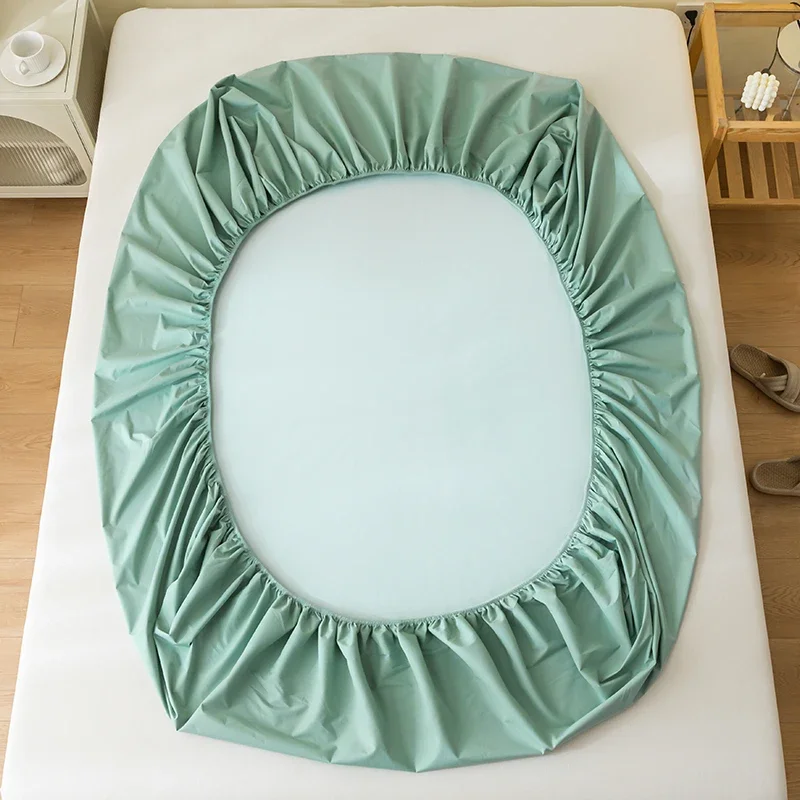 Waterproof Fitted Sheet Single Double King Size Mattress Cover 90x200 160x200 200x220 With Elastic Band Bed Sheet 5