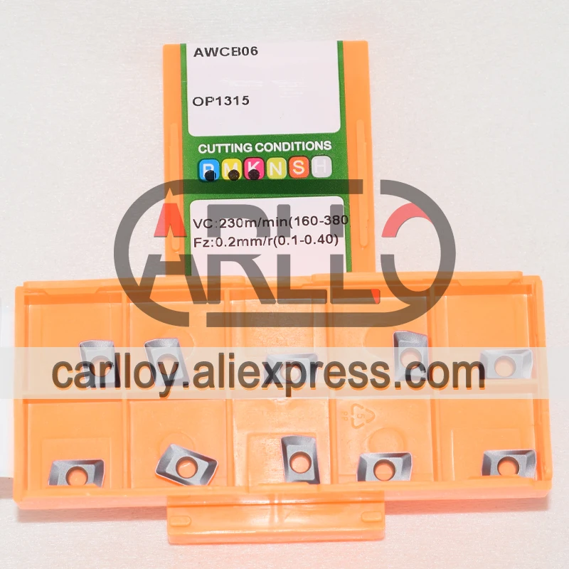 

AWCB 06 Carbide Milling Inserts AWCB06 OP1215 OP1315 Cutting Tool Mill Plate