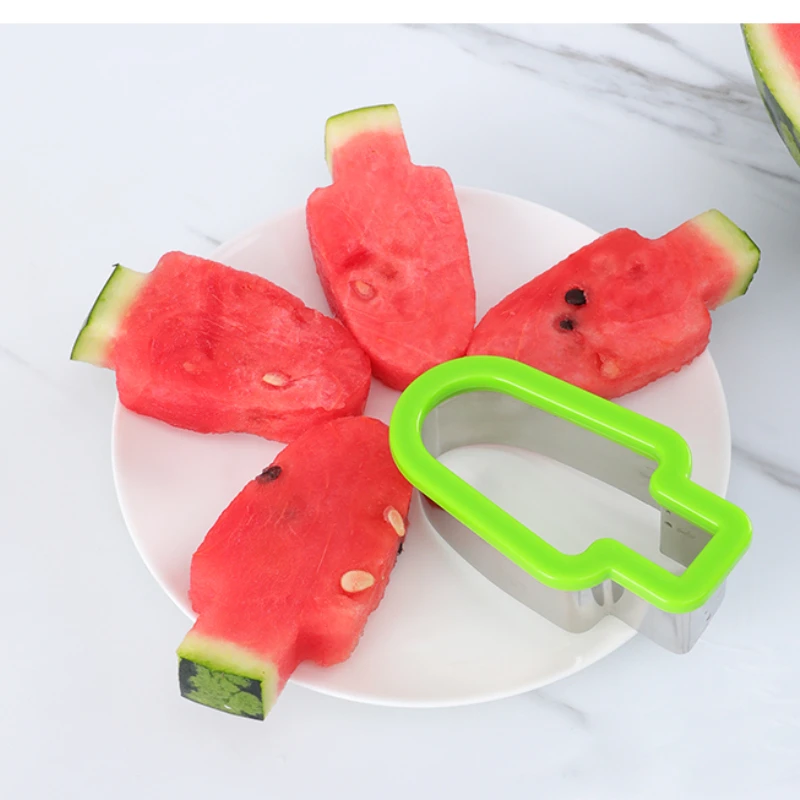 

Watermelon Cut Device Household Fruit Modeling Tool Stainless Steel Eating Melon Open Watermelon Cut Watermelon Splitter