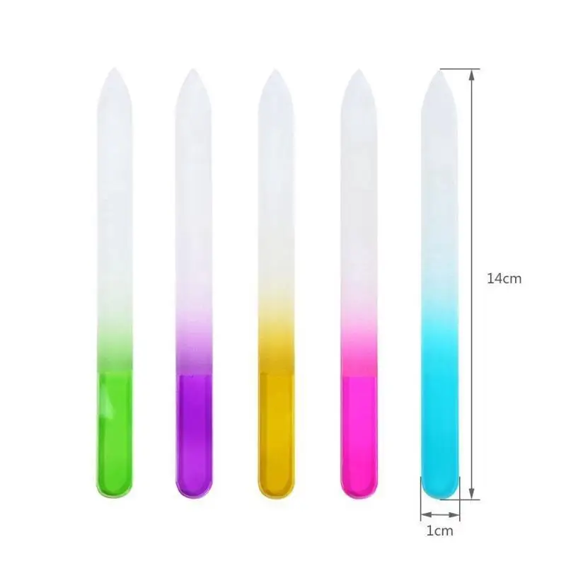 4PCS Kristall Glas Nagel Datei Langlebig Schleifen Schleifpapier Polieren Datei Maniküre Nail art Zubehör – Detail 4