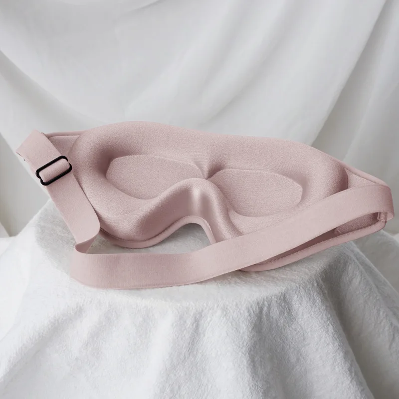 Ultimate 100% Blockout 3D Sleeping Mask with Adjustable Strap - Soft & Comfortable Travel Eyeshade