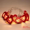 10pcs Love LED String Lights Suitable For Valentine's Day Wedding Christmas Garden Bedroom Party Decoration Without Battery 6