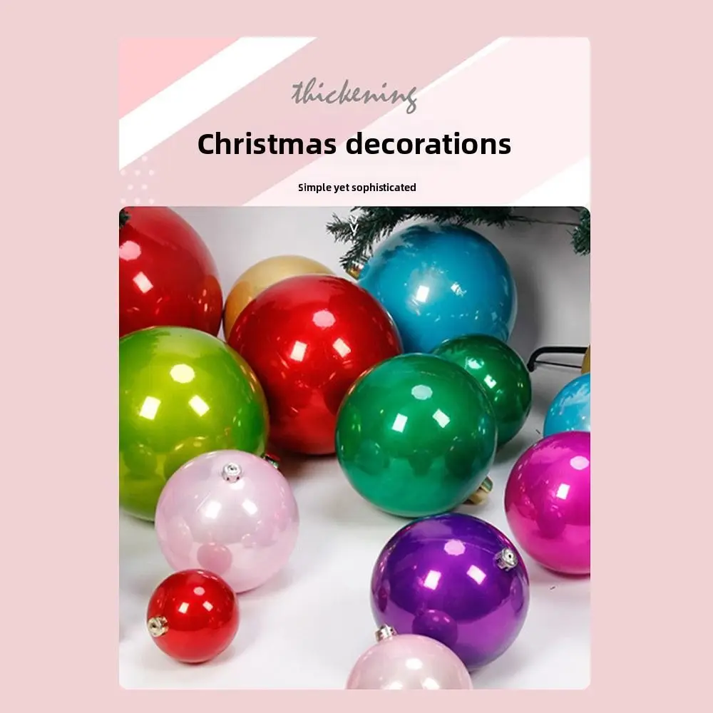 Decorations Plastic Pearlescent Ball 15CM Ball Shape Holiday Decorations Pearlescent Xmas Baubles Hotel