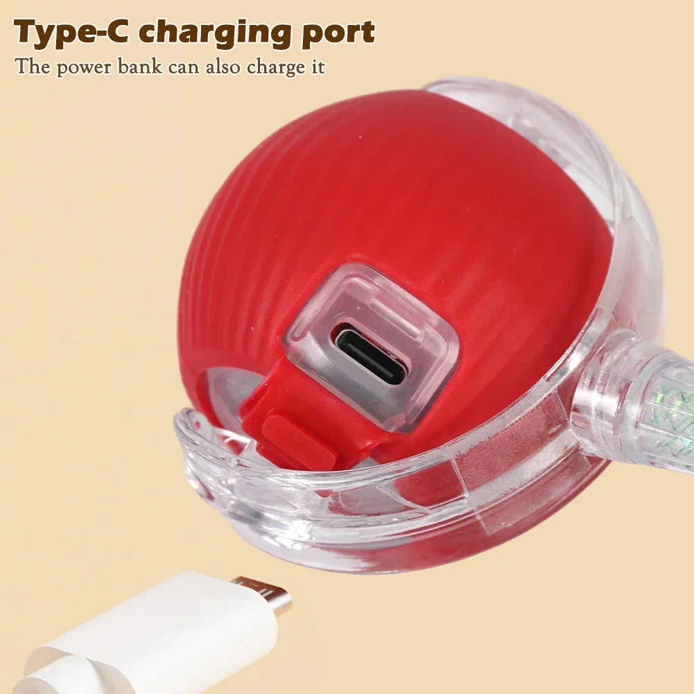 Intelligent Automatic Teasing Cat Ball Durable Chew-resistant Rolling Ball Fake Tail Electric Cat Ball Pet Interactive Play Prop