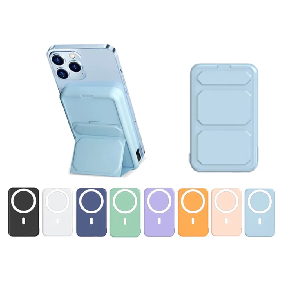

Внешний аккумулятор 10000 мАч MagSafe магнитный с держателем для iPhone 12 13 14 15 pro max Android Phone