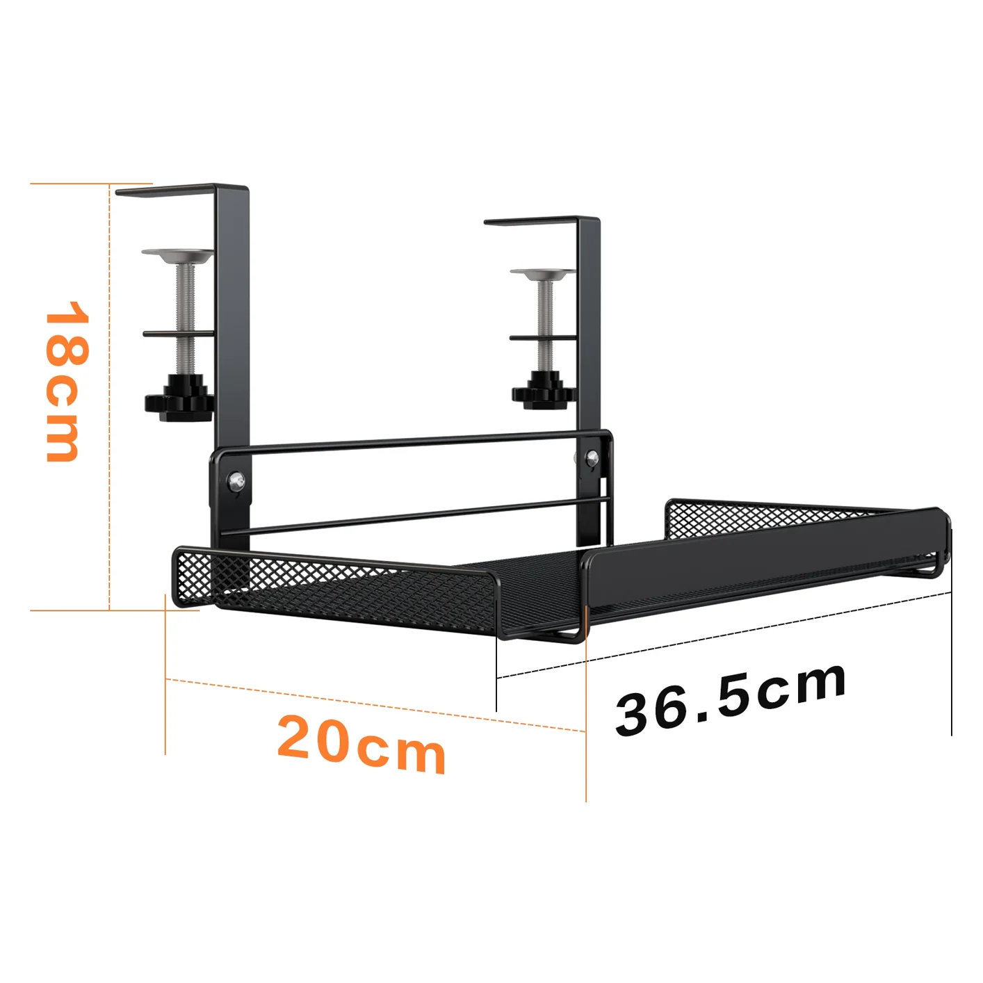 Under The Desk Line Storage Shelf Office Storage Shelf Hidden Supplies Metal Material Is Not Deformed