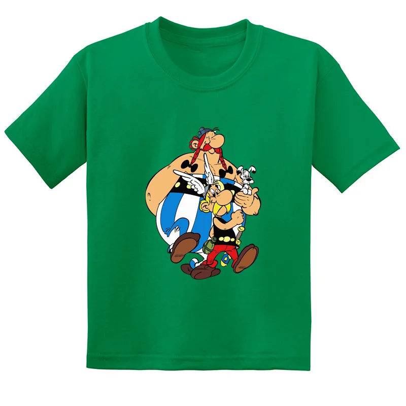Hot Sale The Adventures of Asterix And Obelix Print Cartoon Kids T-shirt Baby Boys Girls Clothes Summer Children Cotton T shirt 3