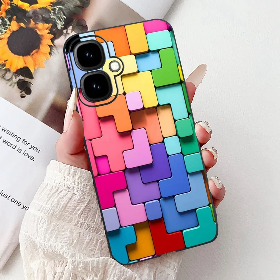 Stylish Painted Soft Silicone Phone Case for Infinix Smart 10 Series