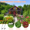 Weed Puller Tool 5.7in Uprooting Weeding Tool Gardening with 4 Teeth Multifunctional Hand Weed Remover Tool for Yard Farm Garden 5