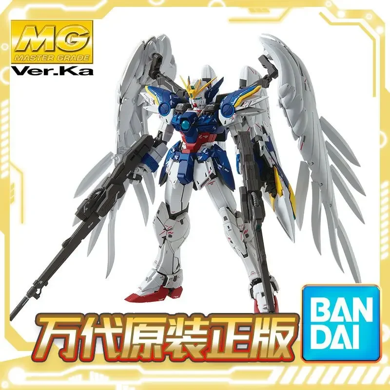 

Spot Bandai MG 1/100 Wing Zero modified EW KA version Angel Gundam assembled model kit movable doll children's toy model gift