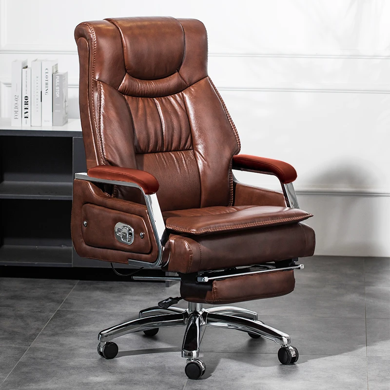 Training Work Office Chairs Leather Comfortable Armchair Office Chairs Wheels Sillas De Oficina Multifunction Furniture WW50OC