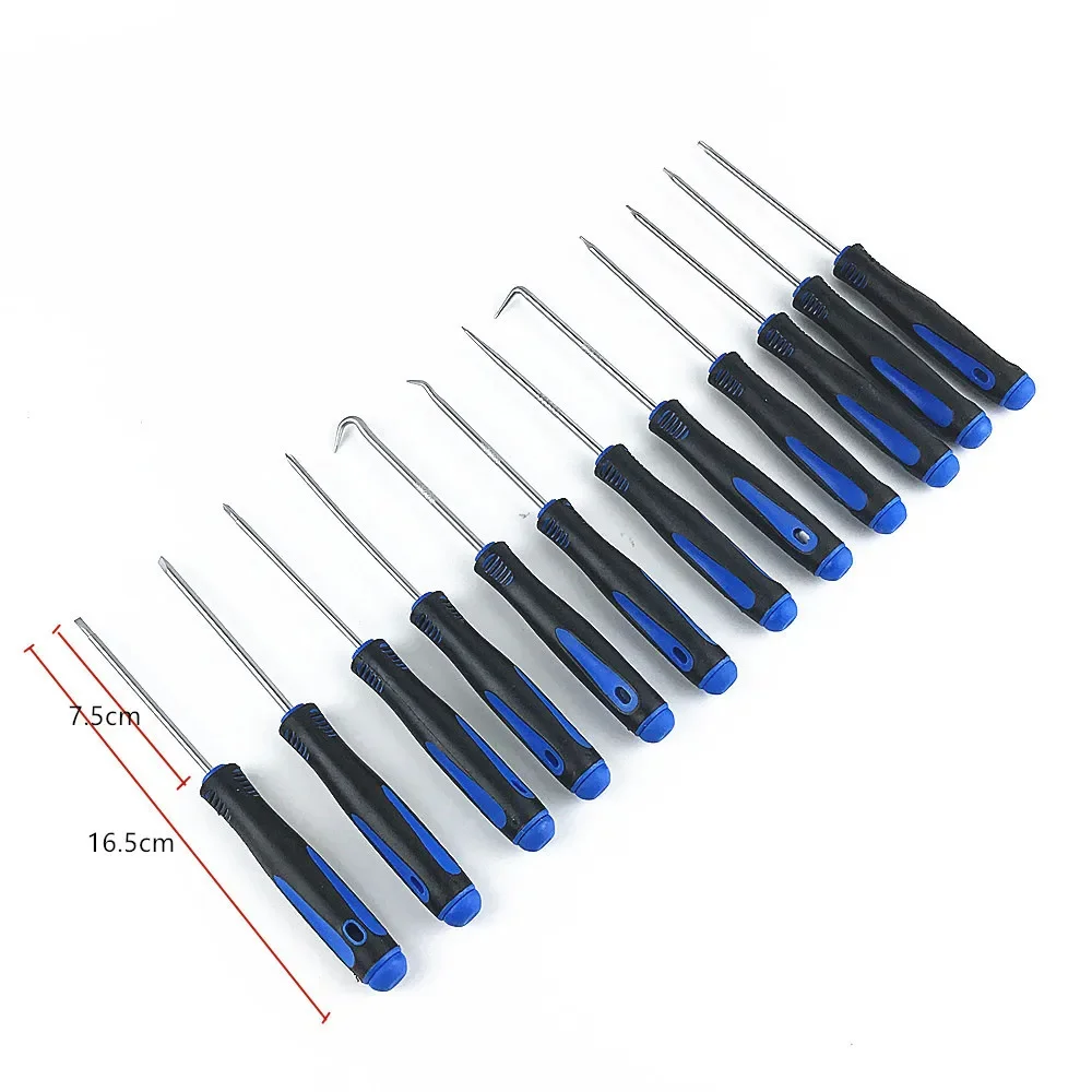 Hook Oil Seal Fuel Seal O-Ring Removal Tool Set Precision Screwdriver Set Automotive Pick Puller Craft Tools 12PCS