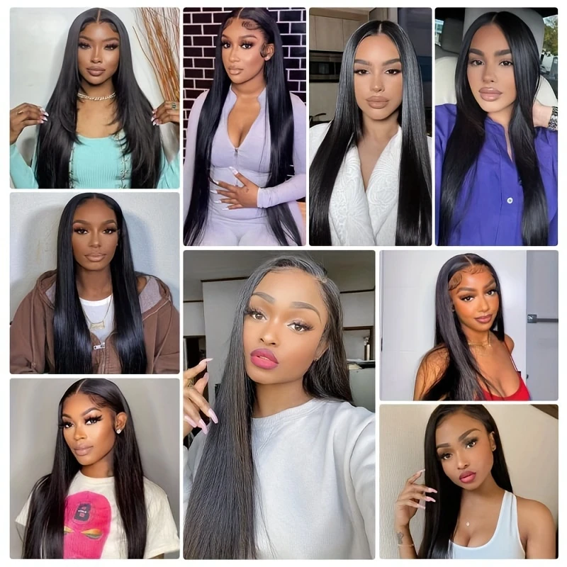 Straight Brazilian Remy Human Hair 13X4 Lace Frontal Closure Natural Color Pre Plucked Soft Lace Frontal With Natural Hairline